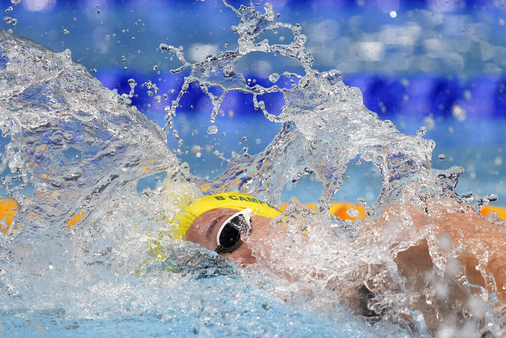 APTOPIX Tokyo Olympics Swimming